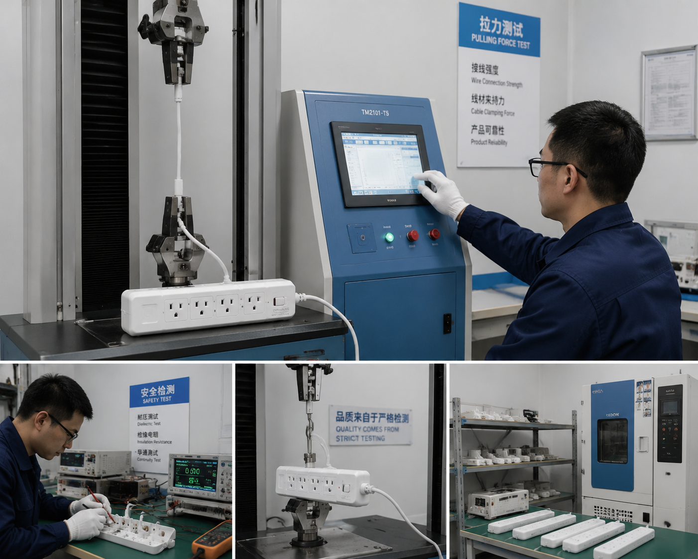 Eagle King lab testing visual for pulling force and safety checks